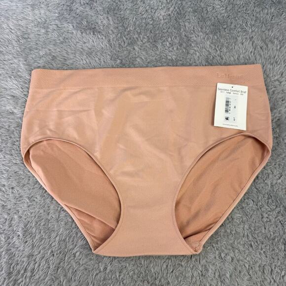 Le Mystere 4417 Seamless Comfort Brief Panty Sz Large Luxury Comfort Sahara 293 - Picture 3 of 8